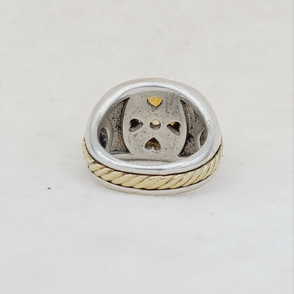 David Yurman Vintage Renaissance Citrine Ring With Gold - Picture 6 of 15